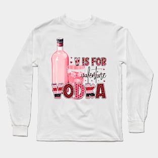 V is for Valentine T Shirt Valentine T shirt For Women Long Sleeve T-Shirt